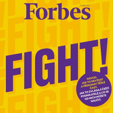 Obálka audioknihy Forbes duben 2021