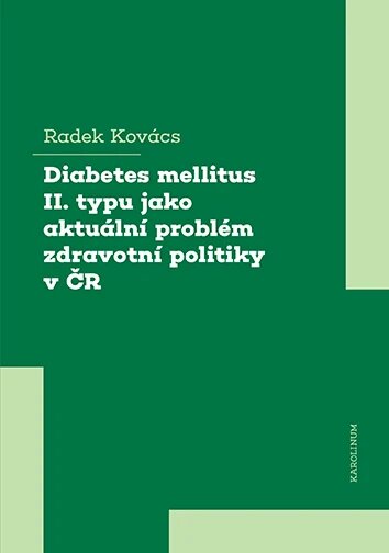Obálka knihy Diabetes mellitus II. typu jako aktuální problém zdravotní politiky v ČR