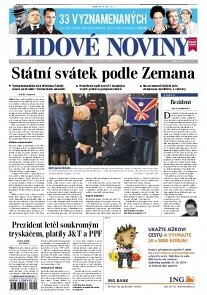 Obálka e-magazínu Lidové noviny 29.10.2014