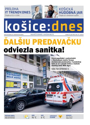 Obálka e-magazínu košice:dnes 20.4.2016