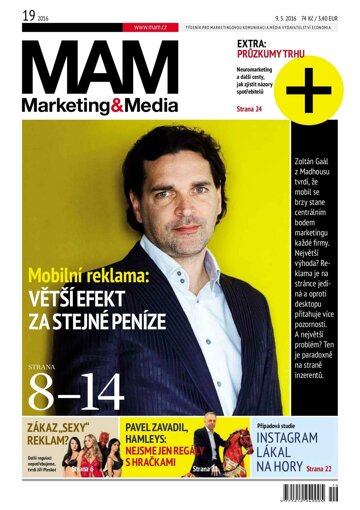 Obálka e-magazínu Marketing & Media 19 - 9.5.2016