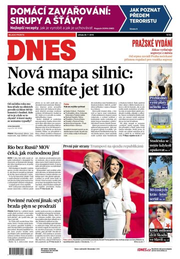 Obálka e-magazínu MF Dnes 20.7.2016