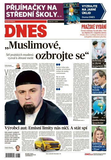 Obálka e-magazínu MF Dnes 20.3.2019