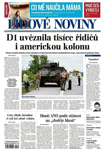 Obálka e-magazínu Lidové noviny 31.5.2019