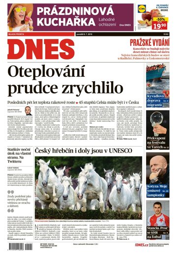 Obálka e-magazínu MF Dnes 8.7.2019