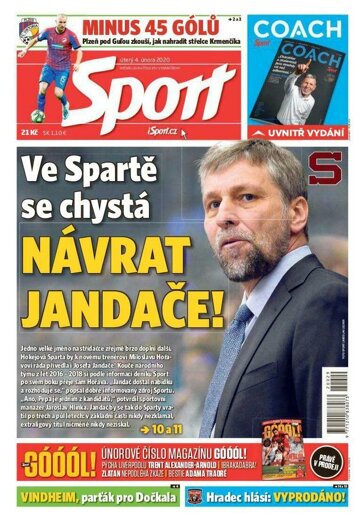 Obálka e-magazínu Sport 4.2.2020