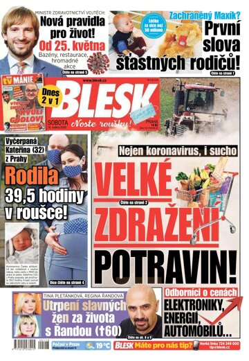 Obálka e-magazínu Blesk 16.5.2020