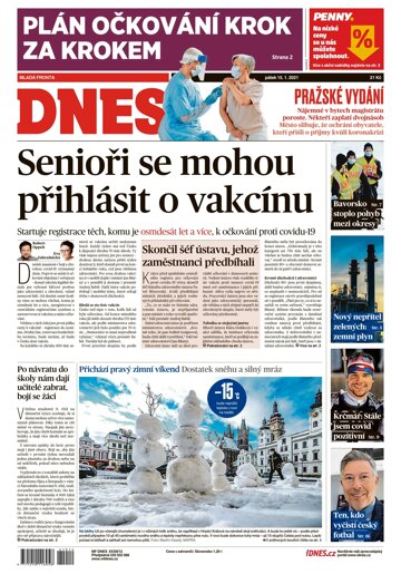 Obálka e-magazínu MF Dnes 15.1.2021