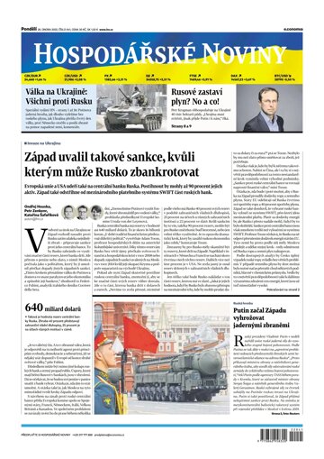 Obálka e-magazínu Hospodářské noviny 041 - 28.2.2022