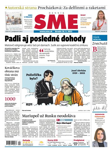 Obálka e-magazínu SME 18-5-2022