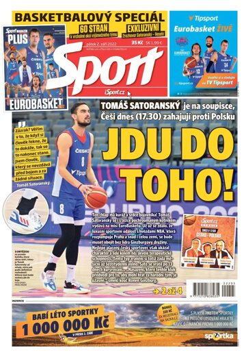 Obálka e-magazínu Sport 2.9.2022