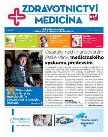 Obálka e-magazínu Zdravotnictví a medicína 7-8/2015