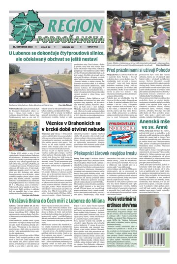 Obálka e-magazínu Region Podbořanska 30/2015