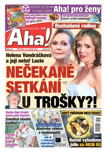 Obálka e-magazínu AHA! 23.6.2025