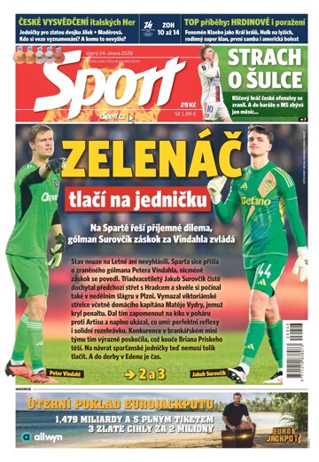 Obálka e-magazínu Sport 24.2.2026