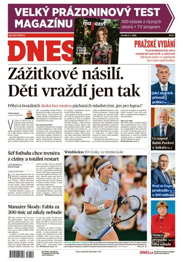Obálka e-magazínu MF Dnes 2.7.2026