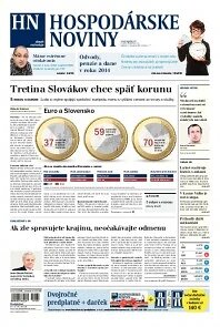 Obálka e-magazínu Hospodárske noviny 02.01.2014