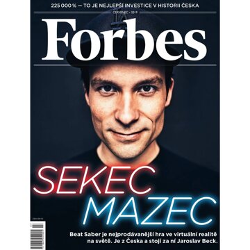 Obálka audioknihy Forbes červenec 2019