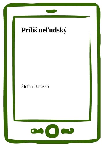 Obálka knihy Príliš neľudský