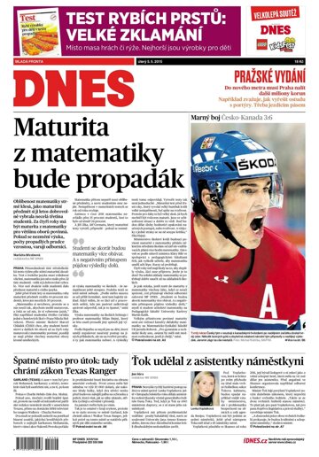 Obálka e-magazínu MF Dnes 5.5.2015