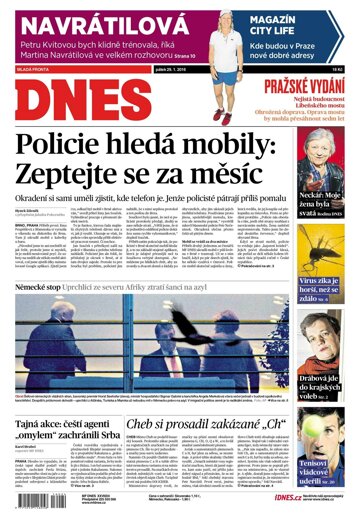 Obálka e-magazínu MF Dnes 29.1.2016