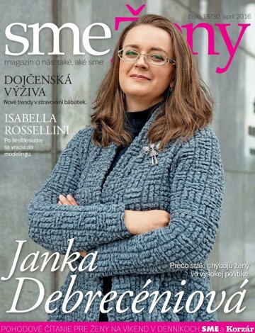 Obálka e-magazínu SME ženy 30/4/2016