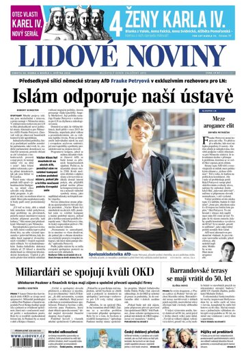 Obálka e-magazínu Lidové noviny 30.4.2016