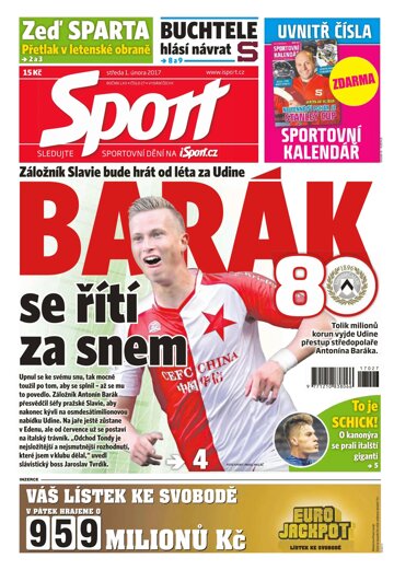 Obálka e-magazínu Sport 1.2.2017