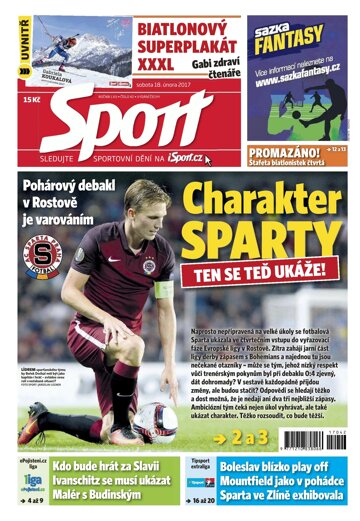 Obálka e-magazínu Sport 18.2.2017
