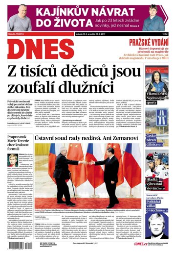 Obálka e-magazínu MF Dnes 13.5.2017