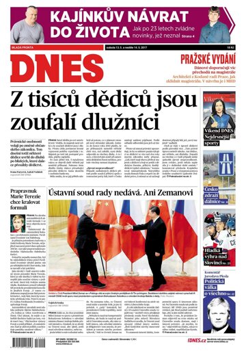 Obálka e-magazínu MF Dnes 13.5.2017