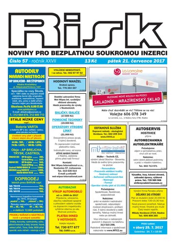 Obálka e-magazínu Risk 57/2017