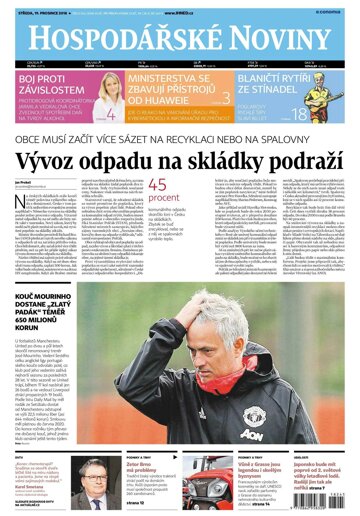 Obálka e-magazínu Hospodářské noviny 245 - 19.12.2018