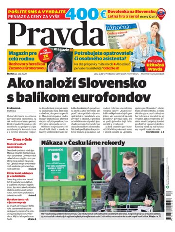 Obálka e-magazínu Pravda 23. 7. 2020