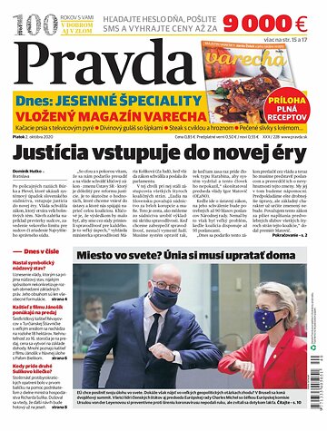 Obálka e-magazínu Pravda 2. 10. 2020