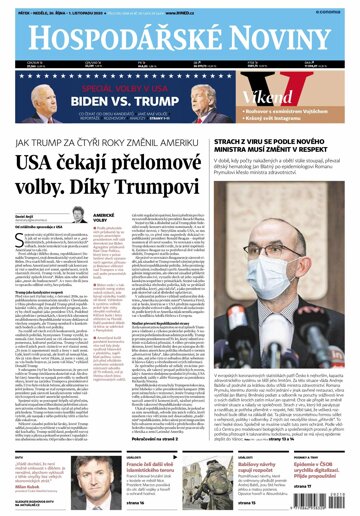 Obálka e-magazínu Hospodářské noviny 210 - 30.10.2020