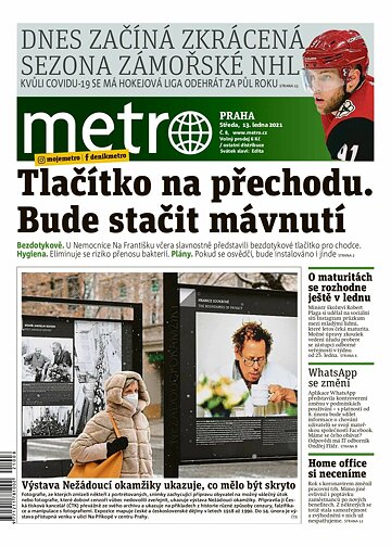 Obálka e-magazínu deník METRO 13.1.2021