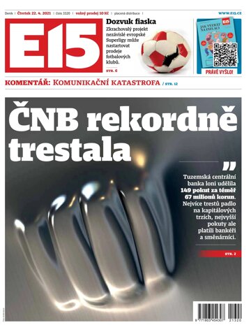 Obálka e-magazínu E15 - 22.4.2021