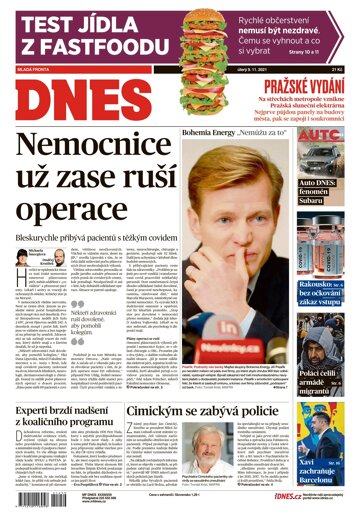 Obálka e-magazínu MF Dnes 9.11.2021