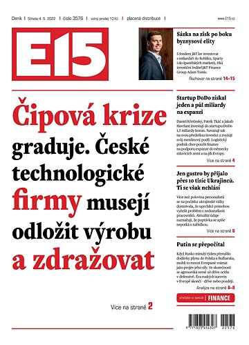 Obálka e-magazínu E15 4.5.2022