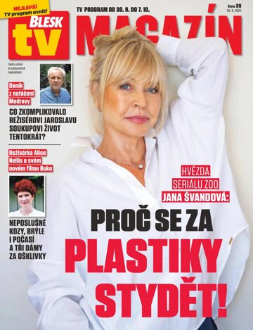 Obálka e-magazínu Příloha Blesk s TV magazínem - 30.9.2022