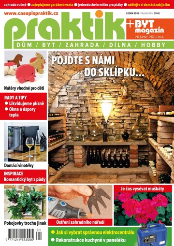 Obálka e-magazínu PRAKTIK & příloha Byt magazín 1/2016
