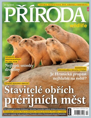 Obálka e-magazínu Příroda 9-10/2016