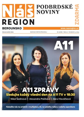 Obálka e-magazínu Náš Region - Berounsko 20/2023