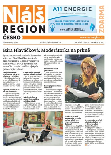 Obálka e-magazínu Náš Region - Česko 39/2023