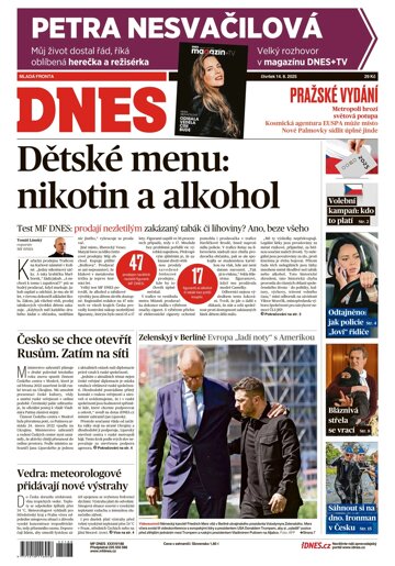 Obálka e-magazínu MF Dnes 14.8.2025