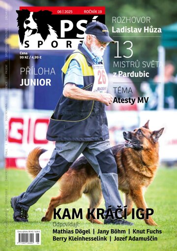 Obálka e-magazínu Psí sporty 6/2025