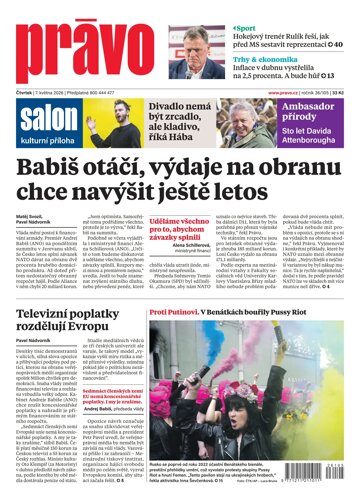 Obálka e-magazínu Deník Právo 7.5.2026