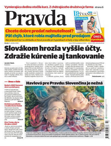 Obálka e-magazínu Pravda 21.10.2026
