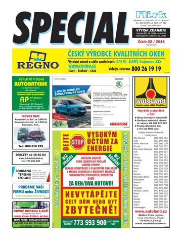 Obálka e-magazínu Special 22/2014